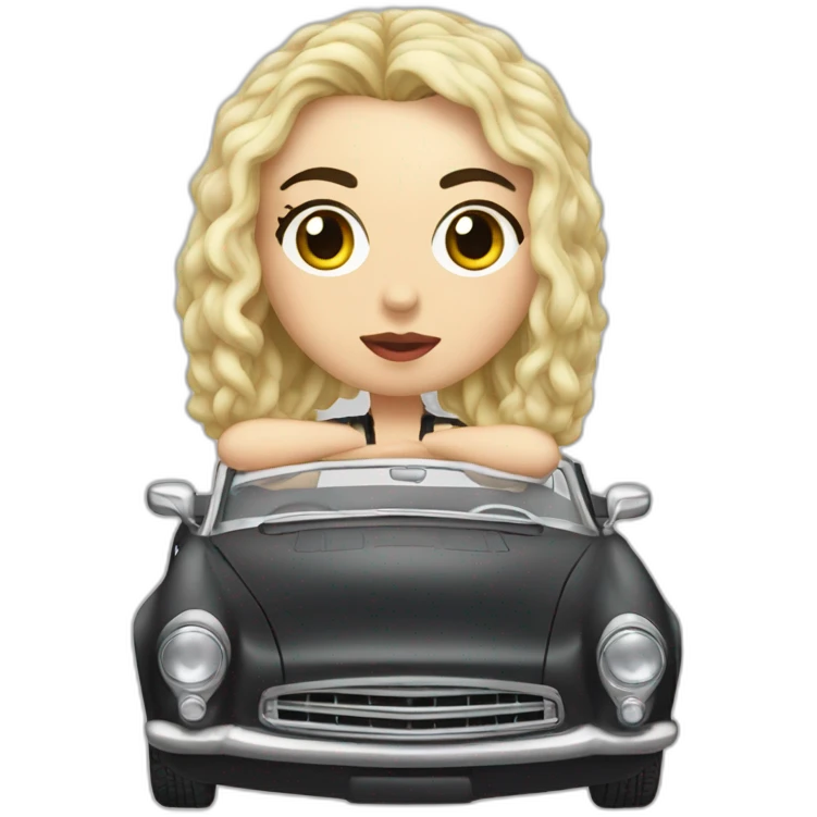 charli xcx in a car emoji