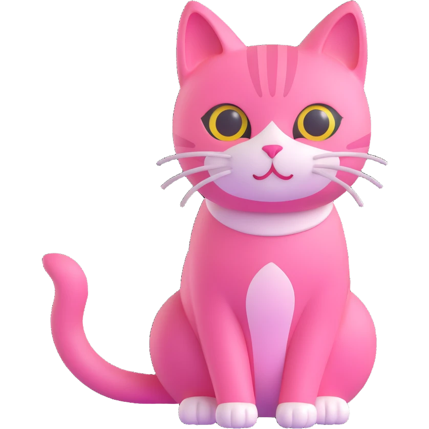 pink cat emoji