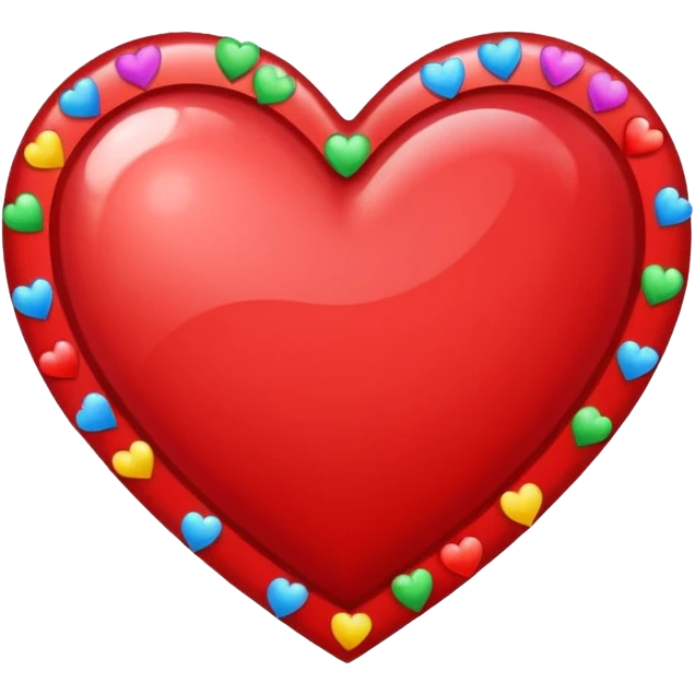 heart with a confetti border emoji