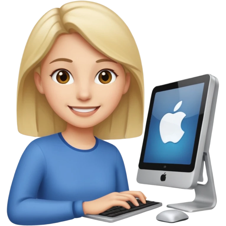 컴퓨터 하는 소녀 emoji