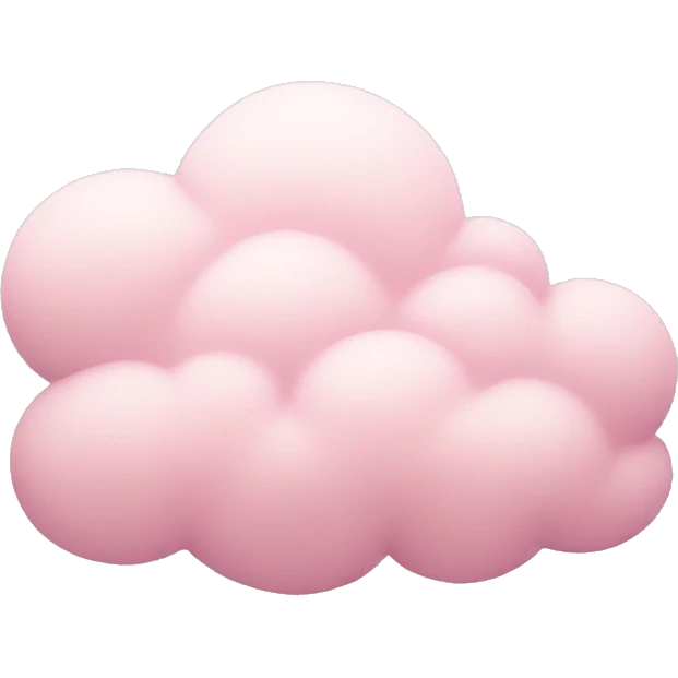 pastel pink cloud emoji