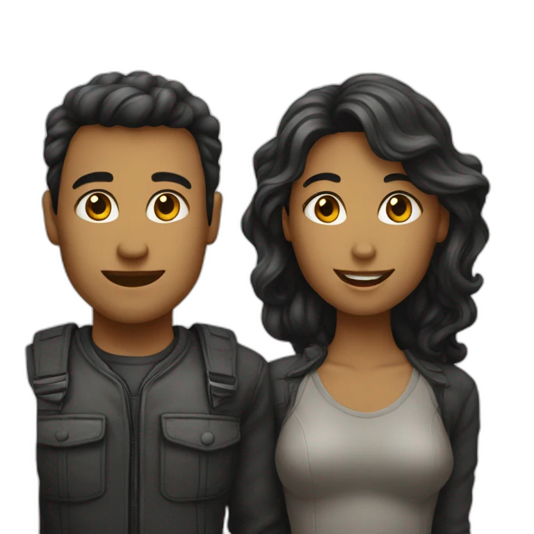 10 homme et une femme emoji