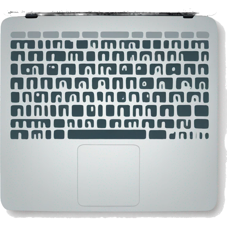 binary code on laptop emoji