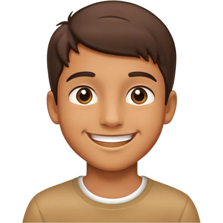 A boy introducing himself. emoji