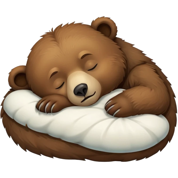 Bear sleeping emoji