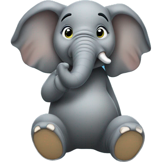 Elephant twerking emoji