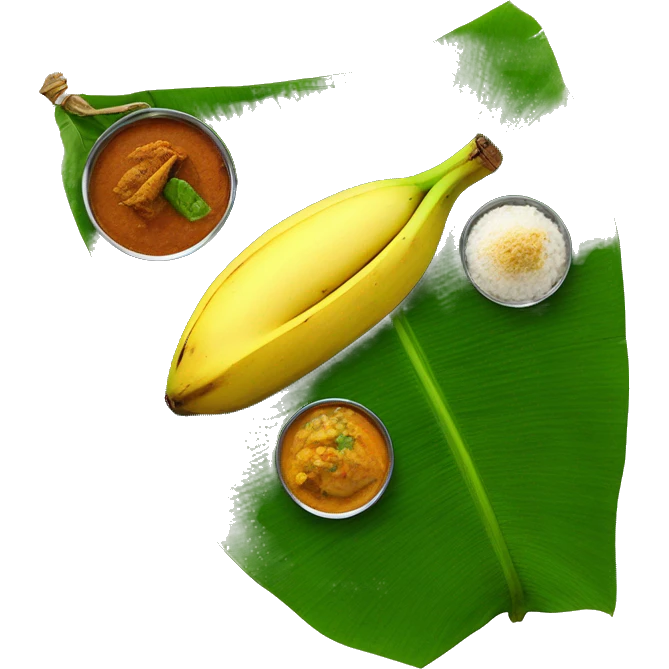 south indian banana leaf meal emoji