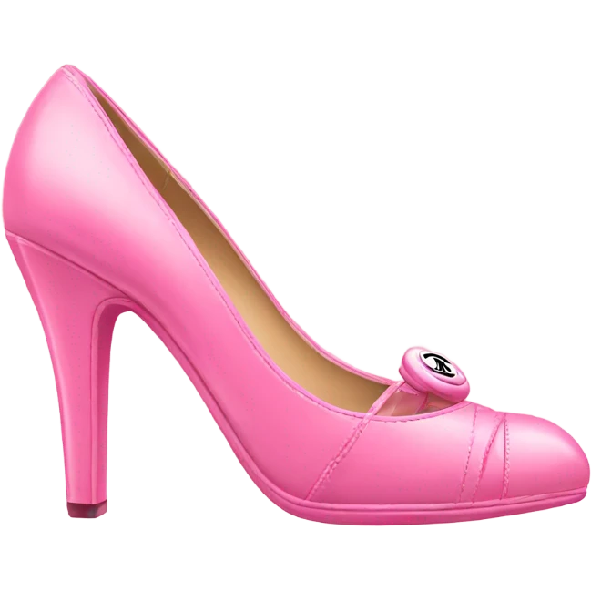 Pink Chanel heels emoji