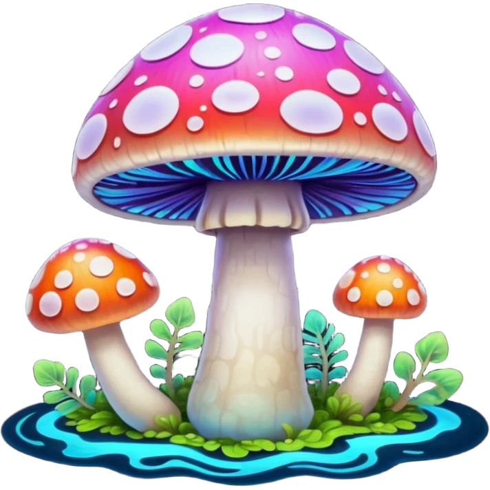 psychodelic mushroom emoji