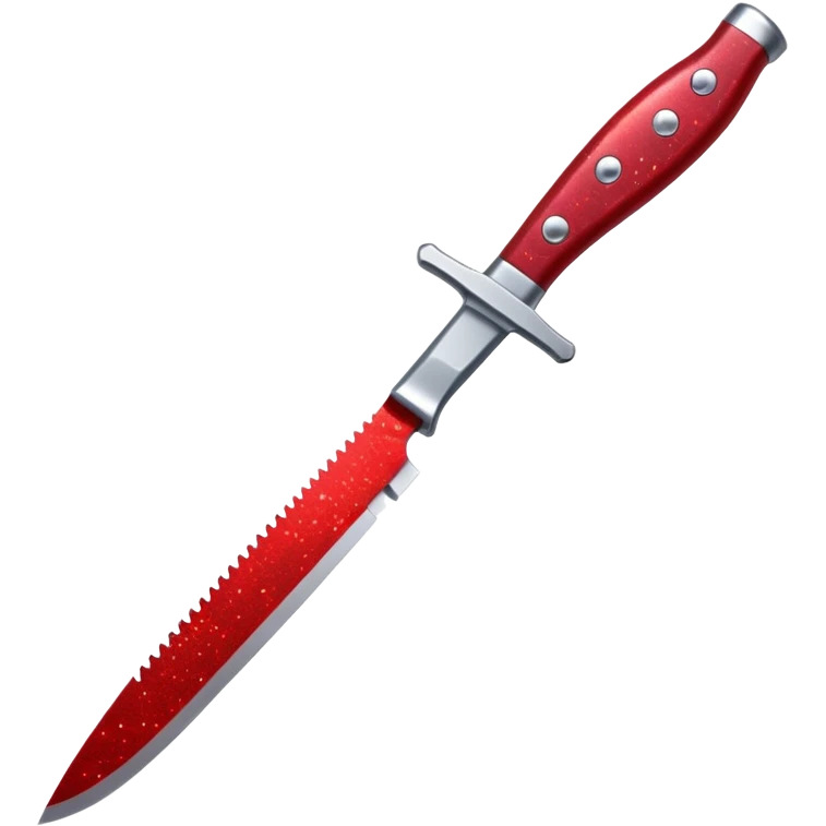 Glitter Blood Knife emoji