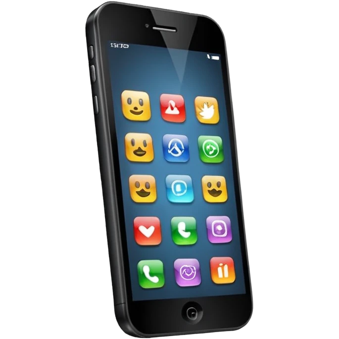 celular con llamada que diga "cliente 1" emoji