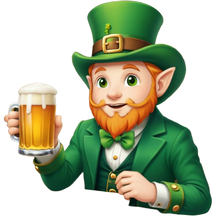 Irish bar with leprechaun  emoji