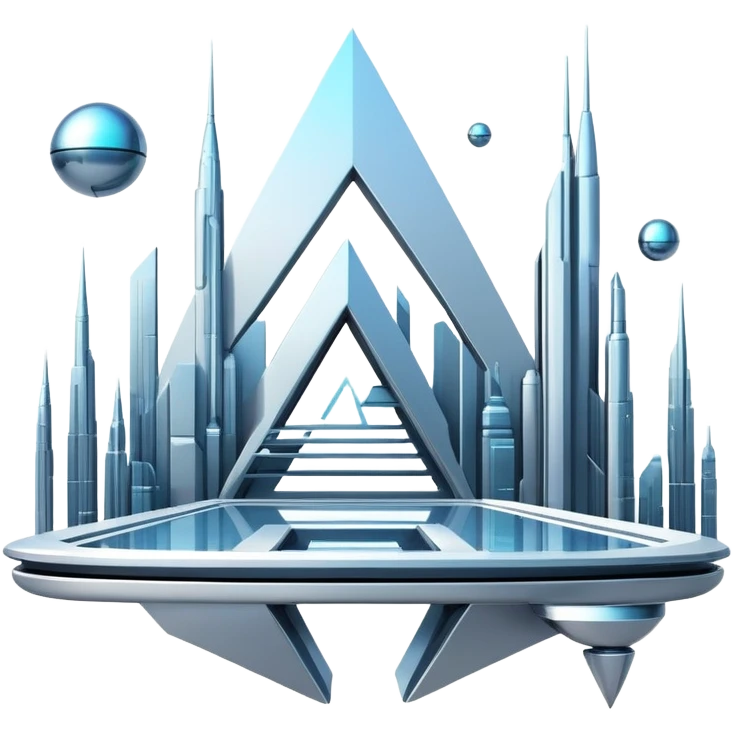 Utopian Futuristic Aesthetic Scenery Deco emoji