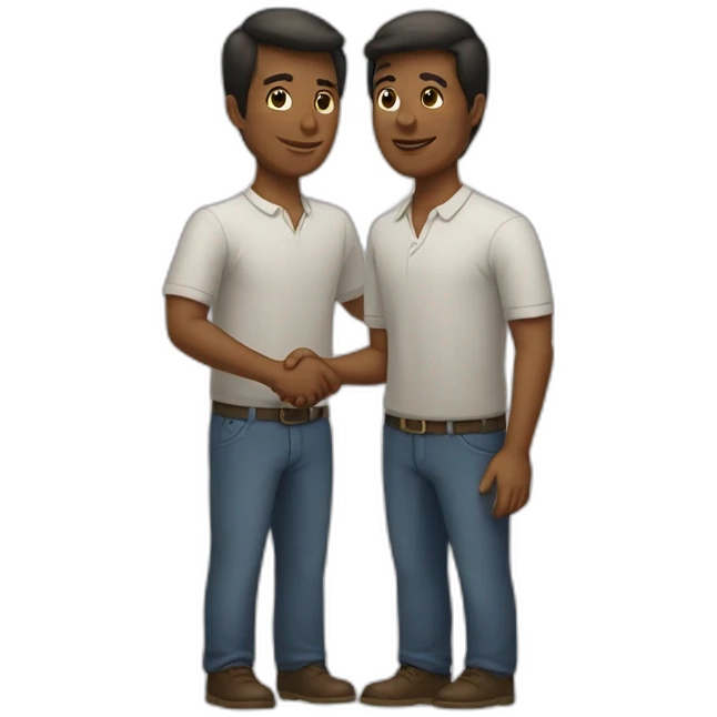 two man shaking hands emoji