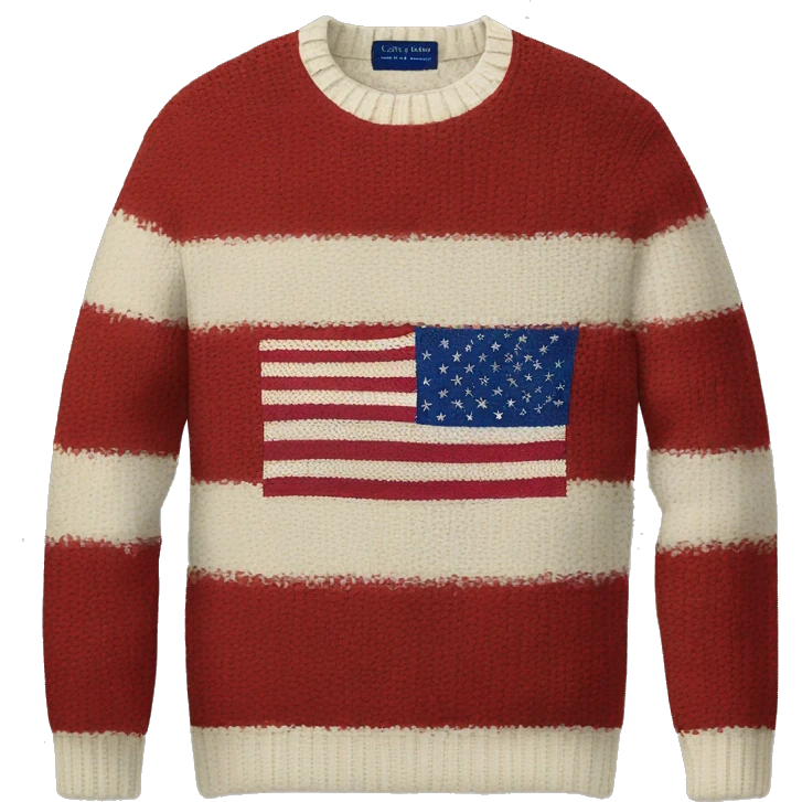 ralph lauren usa flag sweater  emoji