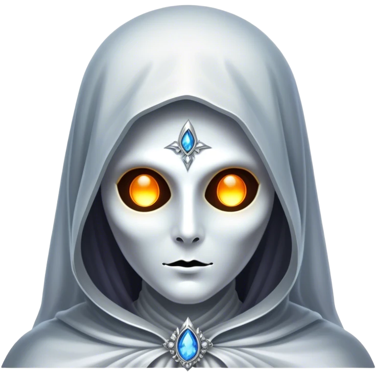 Full view, Cinematic and Ultra realistic 32k HD hauntingly beautiful specter with Balanced features, highly detailed, glowing with silver light, high shine, remembrance, a painting of white silver, fanciful, enchanting. The image is so lifelike it could leap off the canvas at any moment emoji