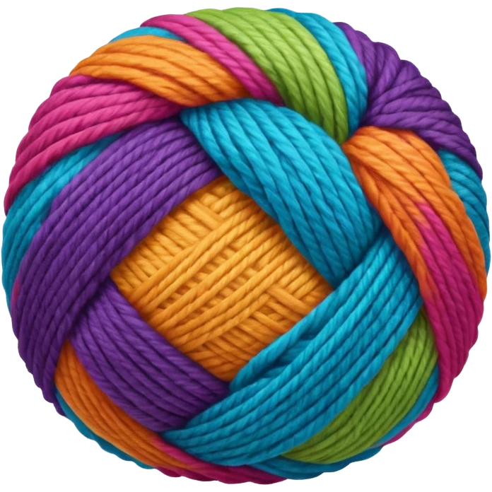 Happy yarn ball emoji