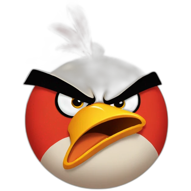 Angry bird emoji