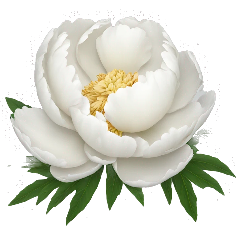 white peony emoji