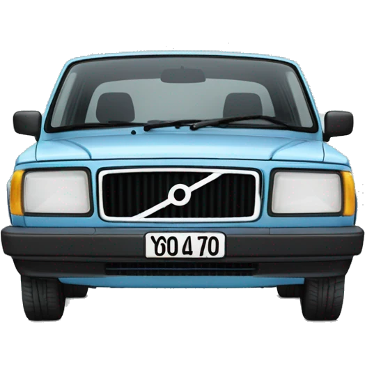 volvo 240 with the text "10/10" over it emoji
