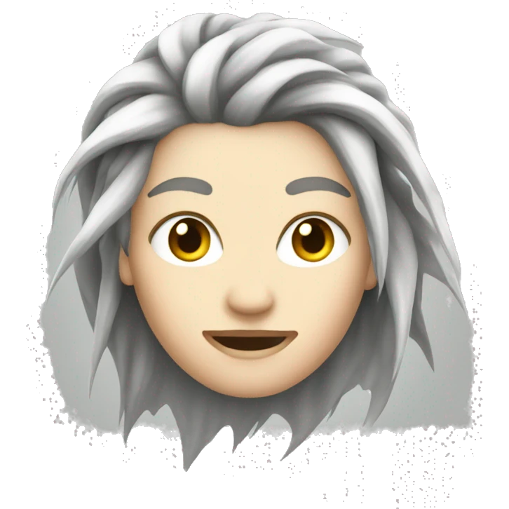 Lightning, white woman hair emoji