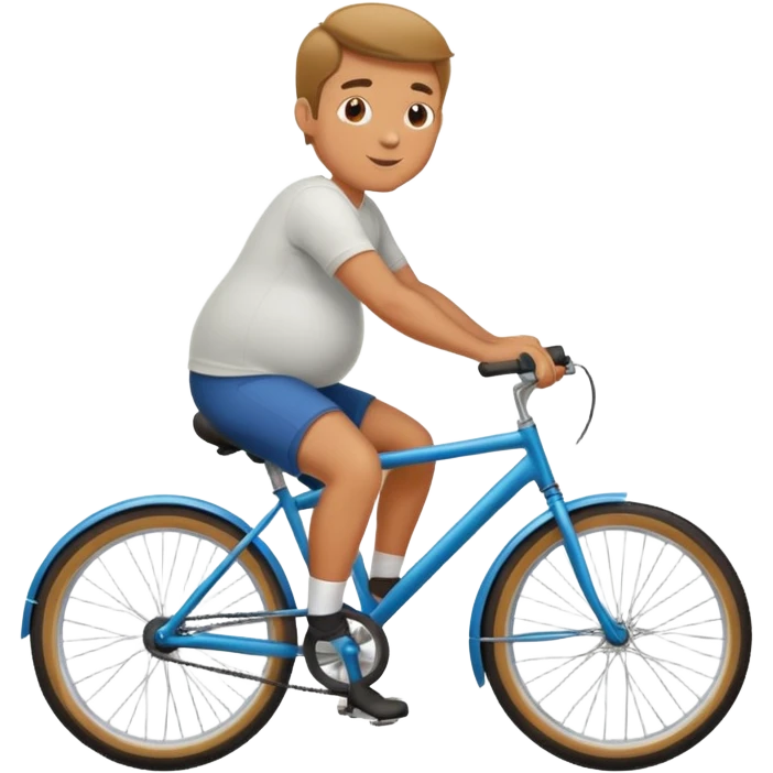 Pregnant man on a bicycle emoji