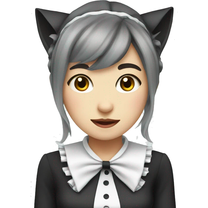 human cat maid  emoji
