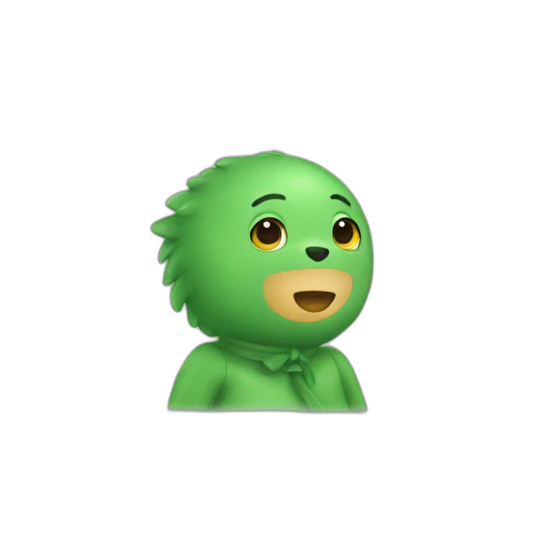 Doudou vert emoji