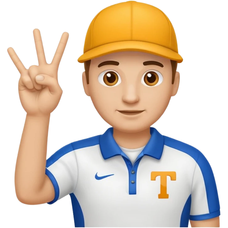 sports coach making T sign emoji
