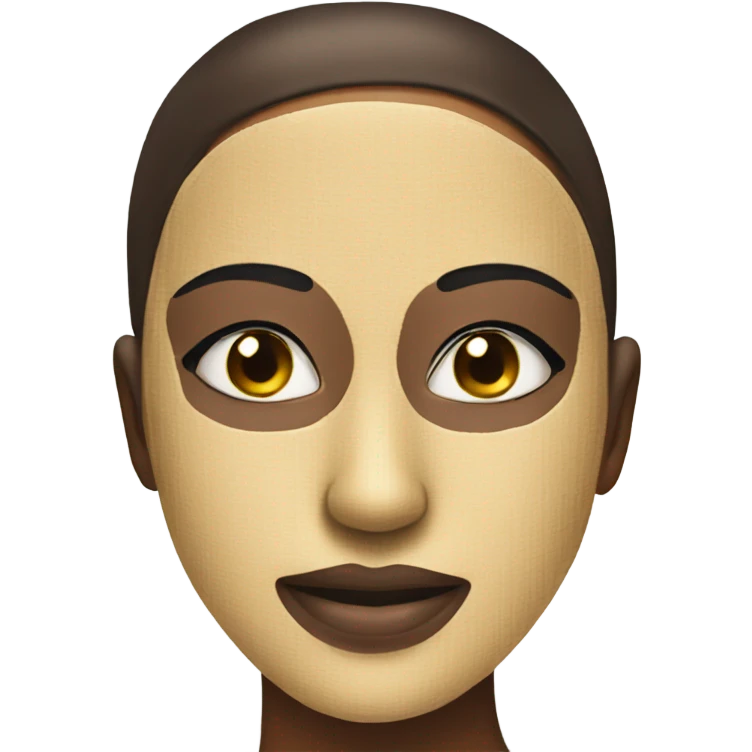 Skincare with sheet mask emoji
