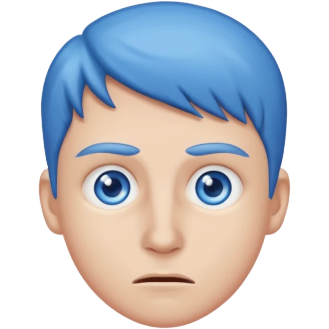 ignoramus with blue eyes emoji