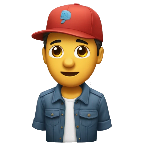 Un chico con gorra y un tapaboca malandro  emoji