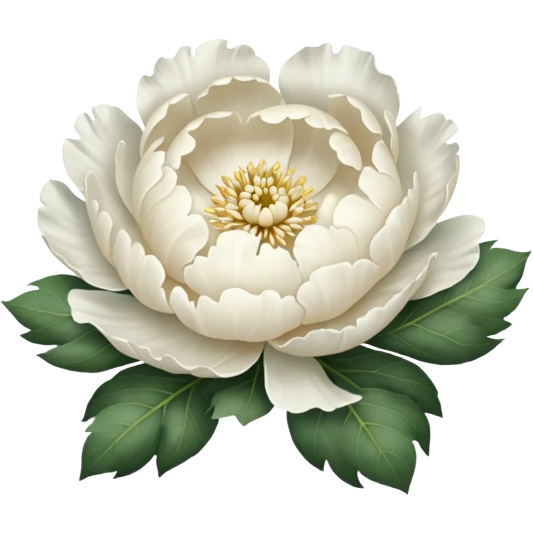 white peony emoji
