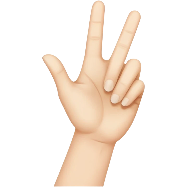 V for victory emoji