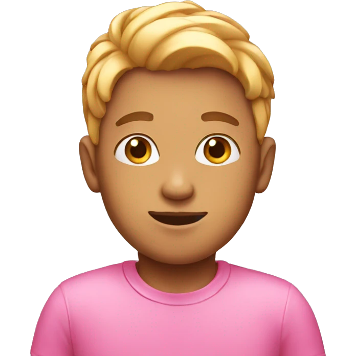 Pink boy emoji