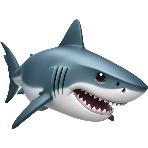 Shark with a top  emoji
