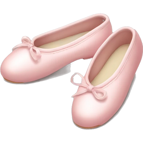 pale pink ballet shoes emoji