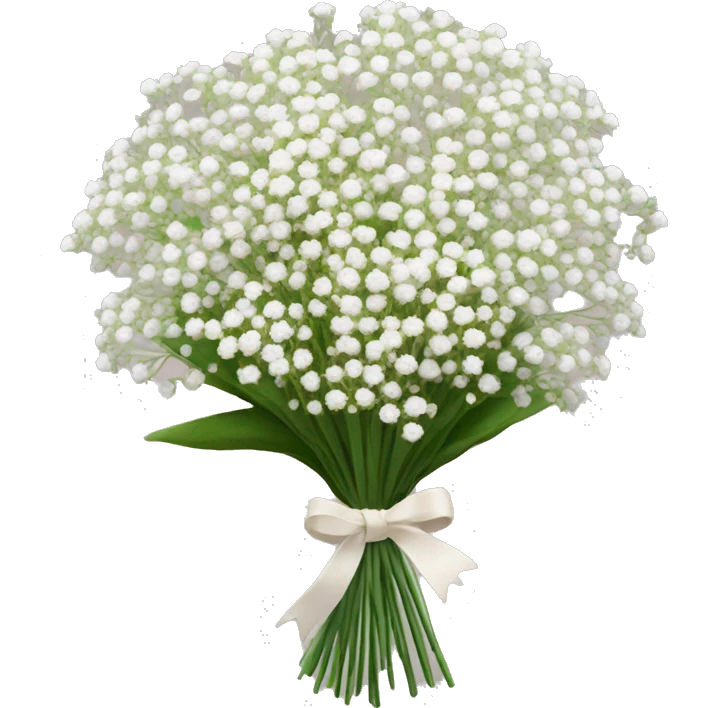 baby's breath bouquet emoji