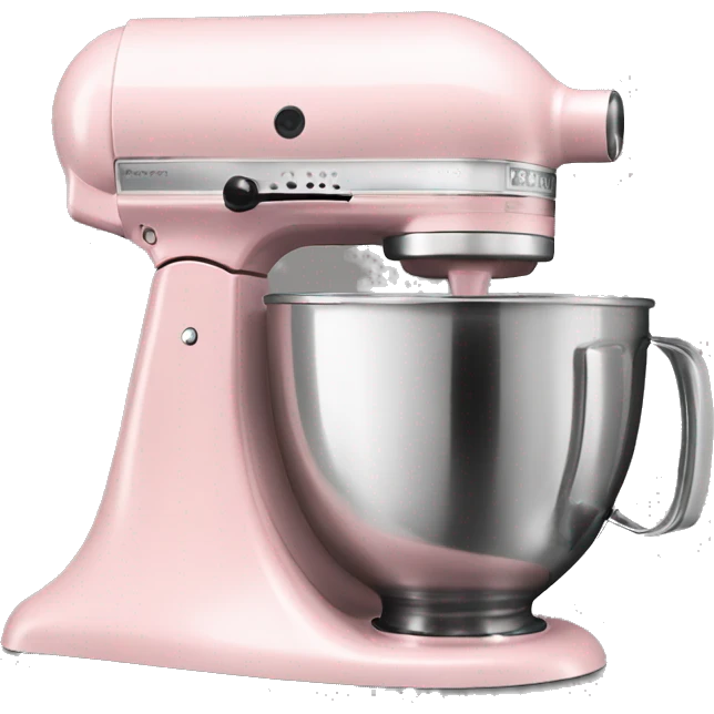 Realistic light pink kitchenaid mixer  emoji