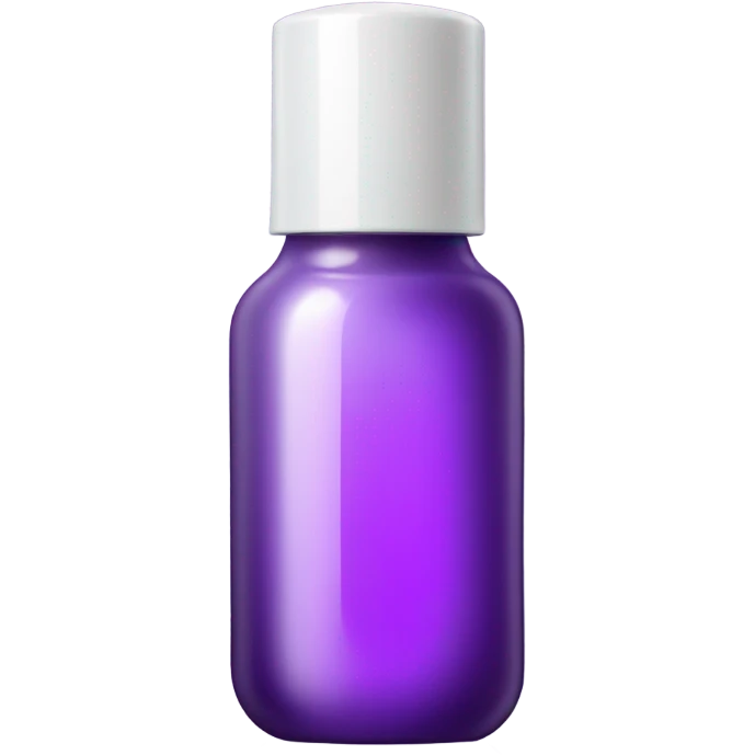 transparent purple serum cosmetic bottle emoji