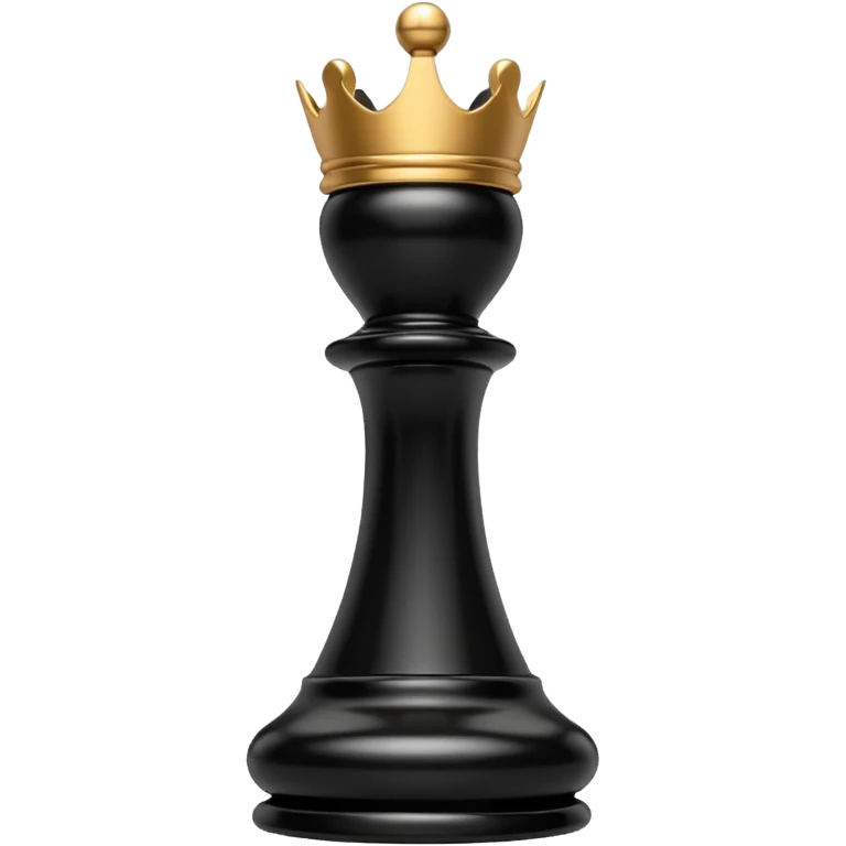 black chess pieces, queen piece emoji