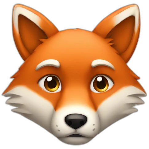 sad fox emoji