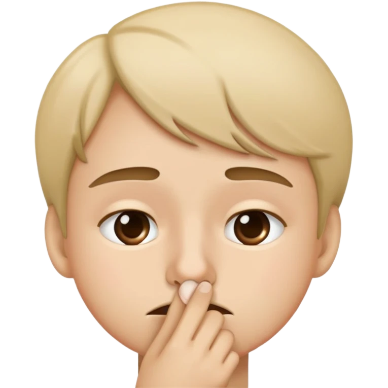 Picking nose  emoji