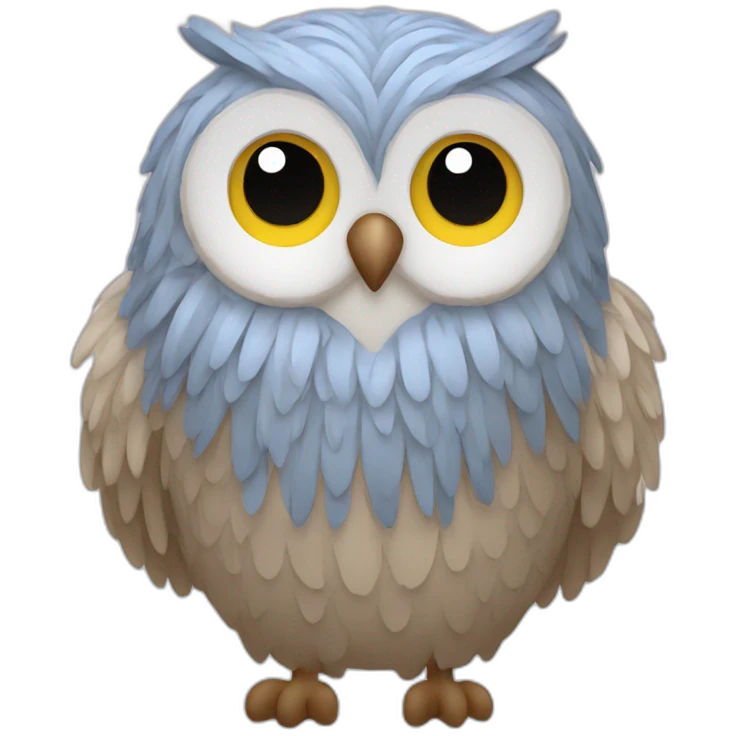 Owl with wool emoji