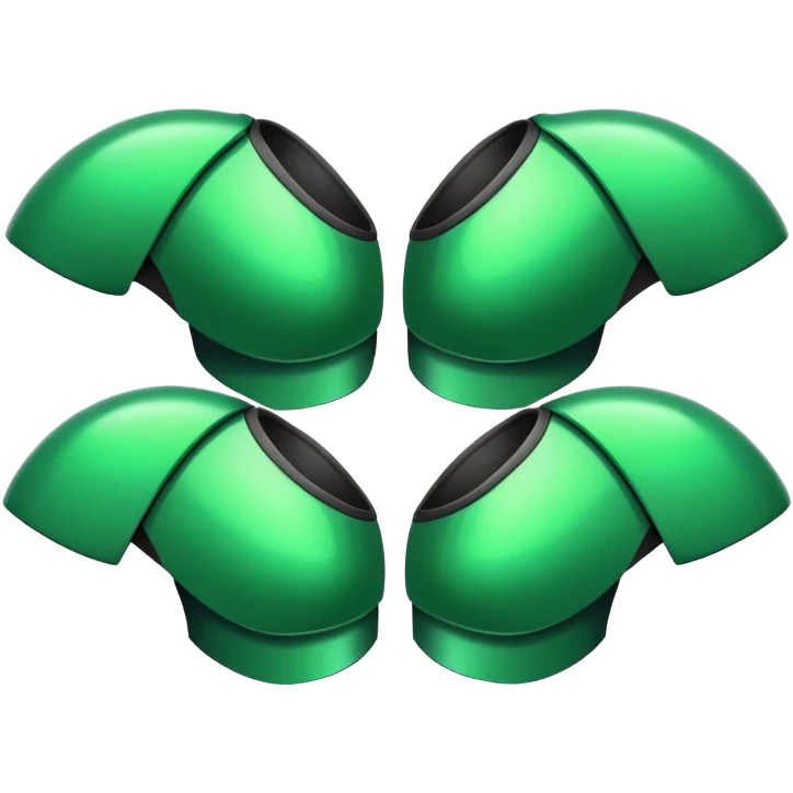 green shoulder pads emoji