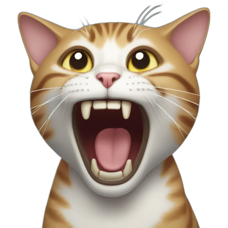 screaming cat emoji