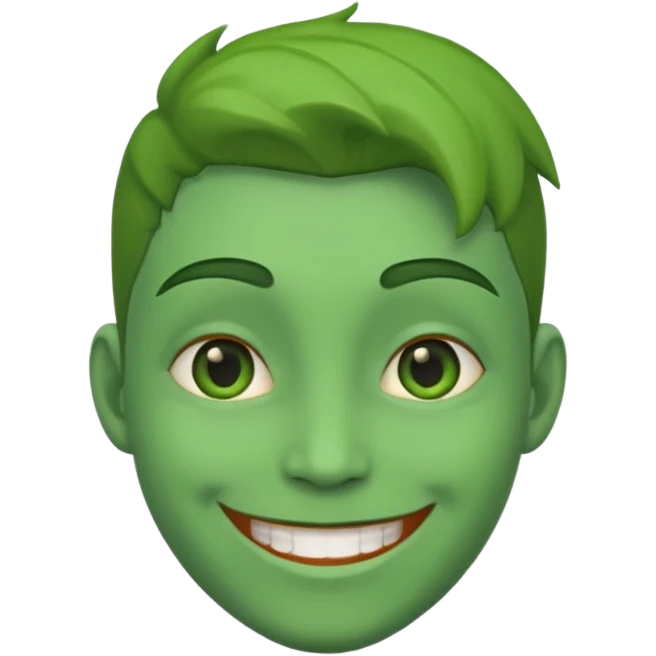 I said green skin not afro emoji