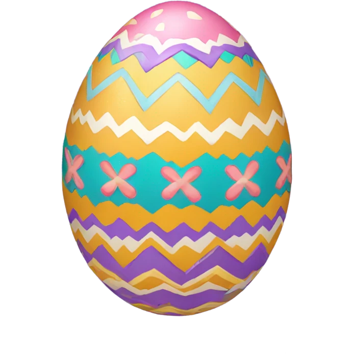 Decorated Easter egg emoji