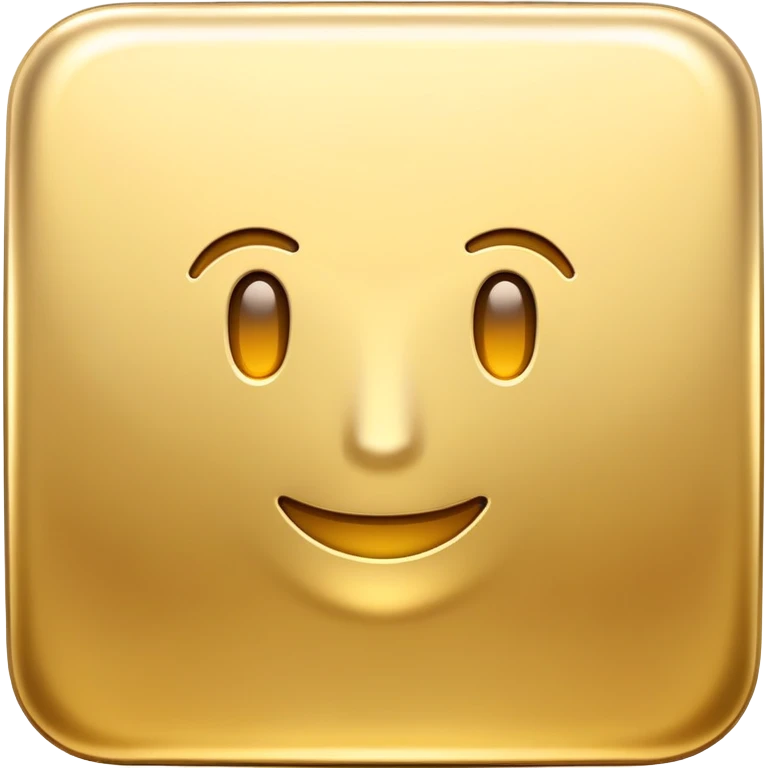 A golden square with a slight gradient emoji