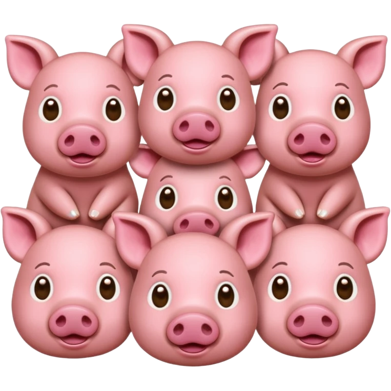 six pigs emoji